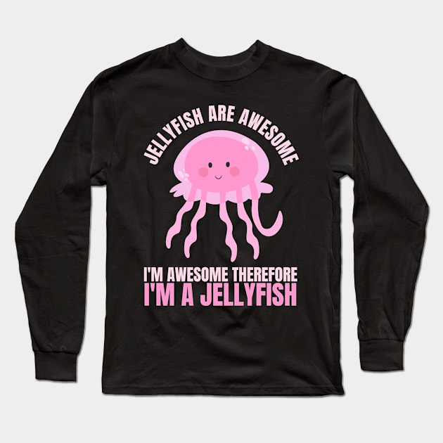 Awesome Jellyfish Girl Ocean Creature Lover Long Sleeve T-Shirt by JB.Collection